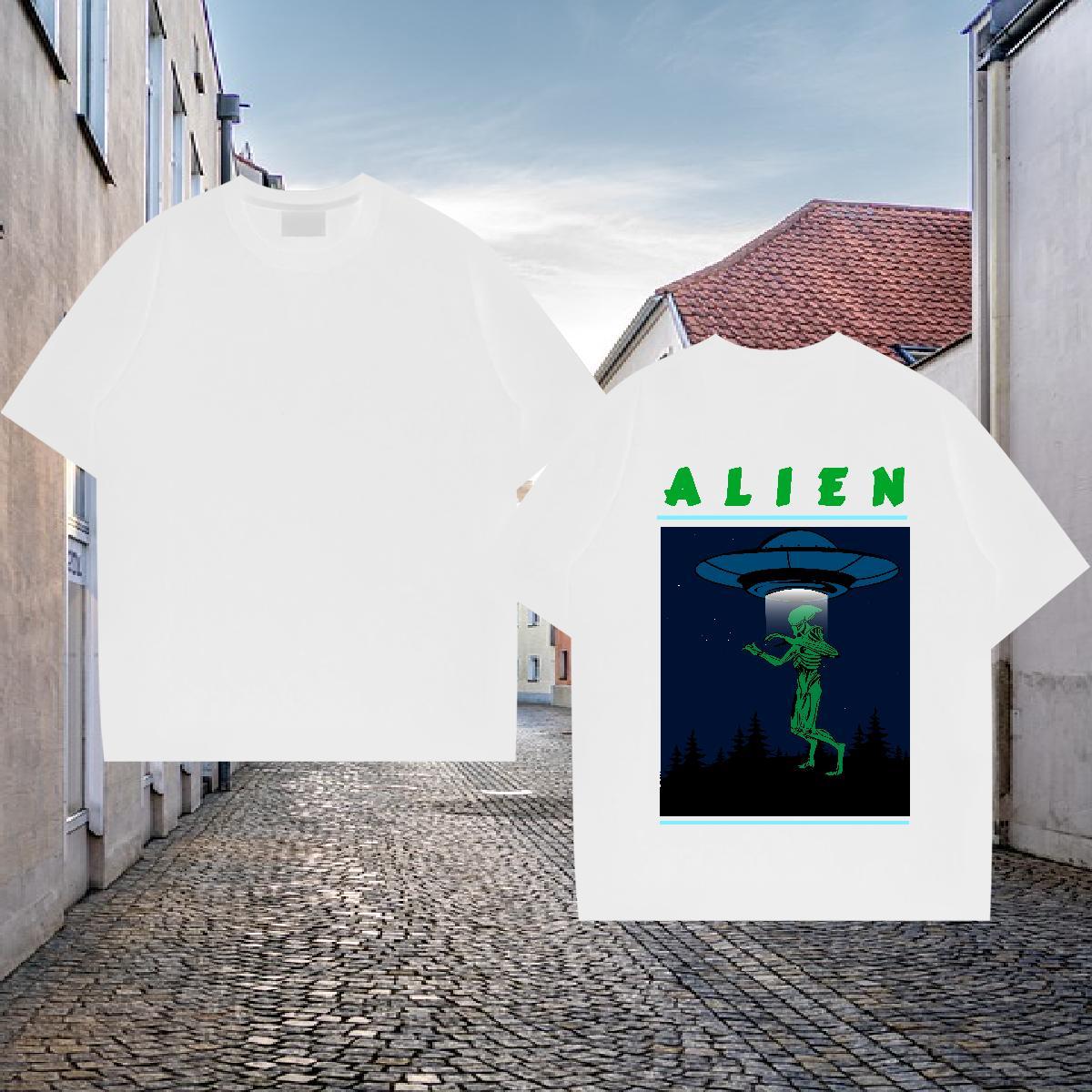 Fashion Men T Shirts ET Tops 100% Cotton 230g Sport Classic Customized Breathable Short Sleeve Tshirt for Man Woman