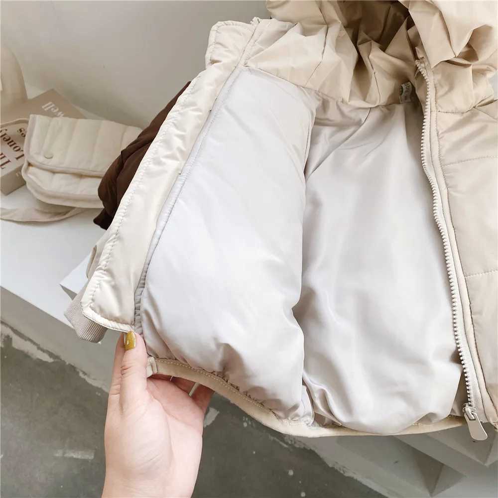 2023 Winter Clothing Childrens Coat Cotton Clothing Korean Boys and Girls Thick Windproof Jacket Warm Jacket X2411151