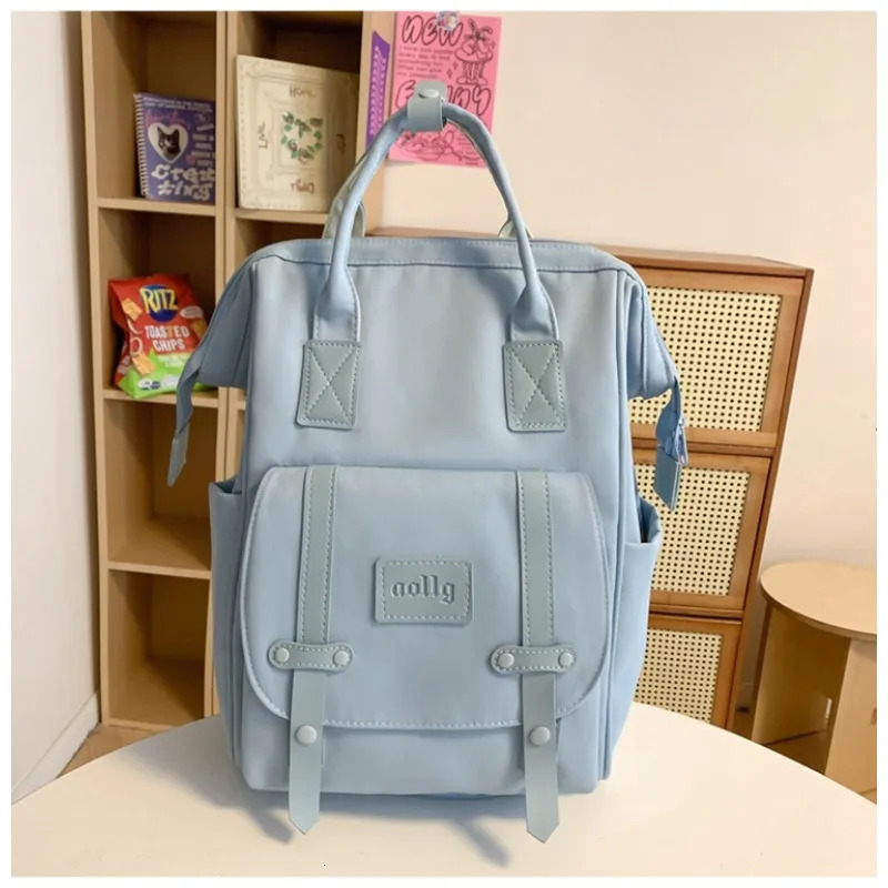 Casual Simple Nylon Backpac Solid Zipper High Quality Large Capacity Mother and Baby Bags for Women Fashion Style 240806 20b6