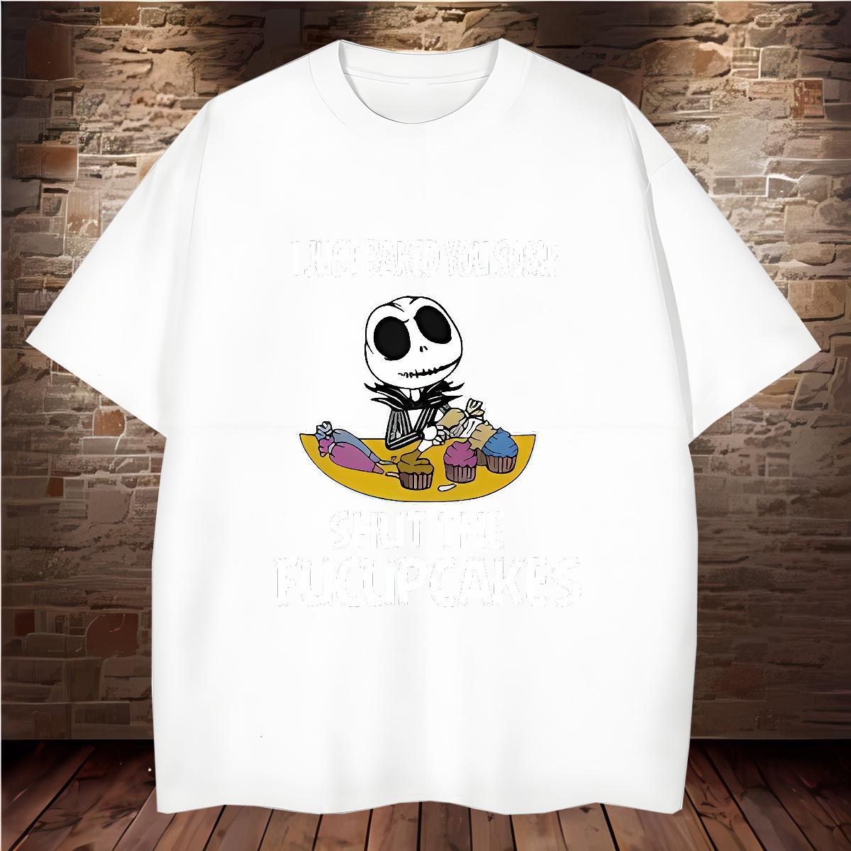 Stylist T-Shirts for Men monster Polos 230g Cotton Beach Comfortable Cartoon Printing L-4XL Breathable Short Sleeve Tshirts