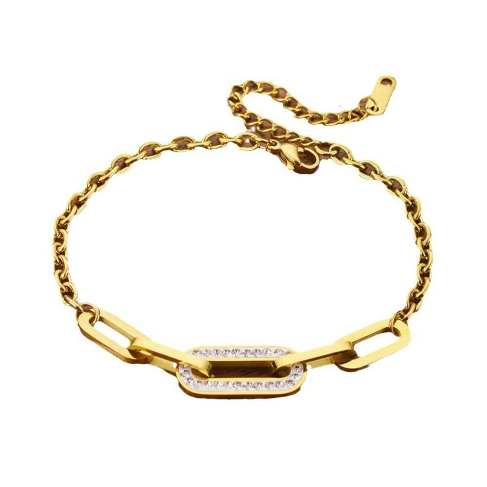 Hot selling titanium steel non fading thick chain bracelet, simple, fashionable, versatile, light , high-end bracelet accessory