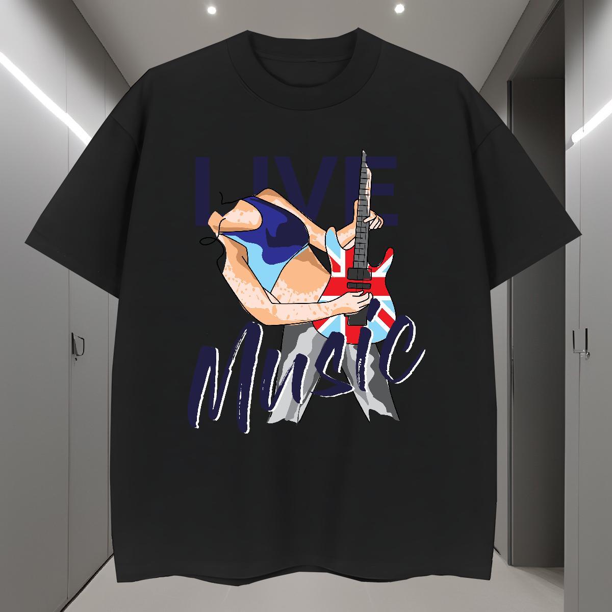 Brand Men T Shirts character Tops Tees 230g Pure Cotton Outdoor Loose Custom Printing Breathable Crew Neck Mens Tshirts