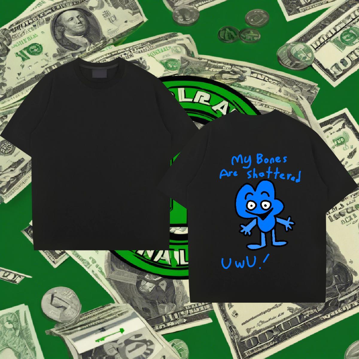 2024 T-Shirts for Men cartoon Tshirts 230g Cotton Spring Summer Classic Oversized 4XL Pure Cotton Men Tshirts