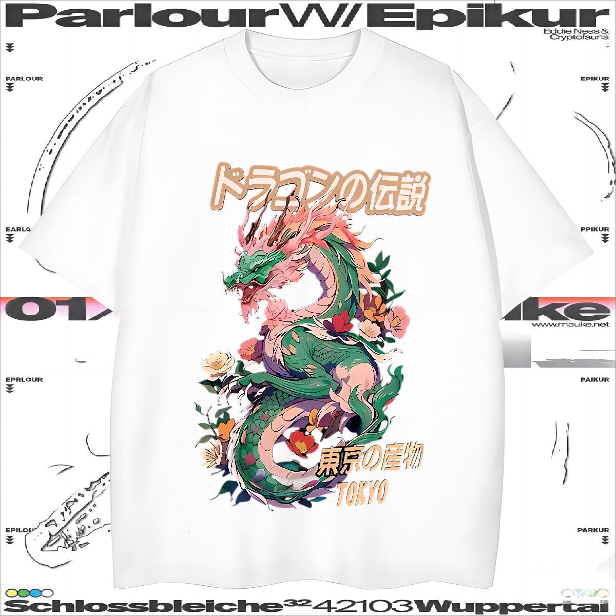 Fashion T Shirt For Man Tops Shirt 230g Cotton Daily Outfit Cool Design DIY Printed Crew Neck Breathable Men Tees
