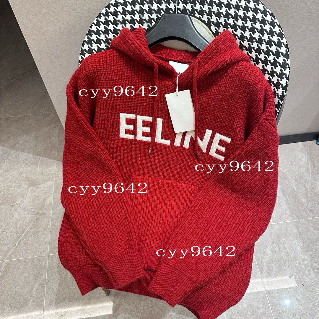 Men's Plus Size Hoodies & Sweatshirts New AOP jacquard letter knitted sweater in autumn / winter knitting machine e Custom jnlarged detail crew neck cotton F322t