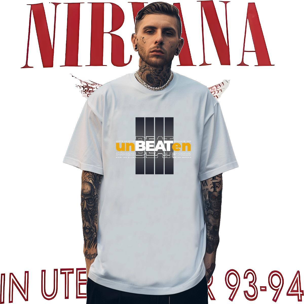 DIY Customized T-Shirts for Men letter Tees Shirts 230g 100% Cotton Hip Hop Street Loose Oversized 3XL 4XL Short Sleeve O-Neck Tshirts