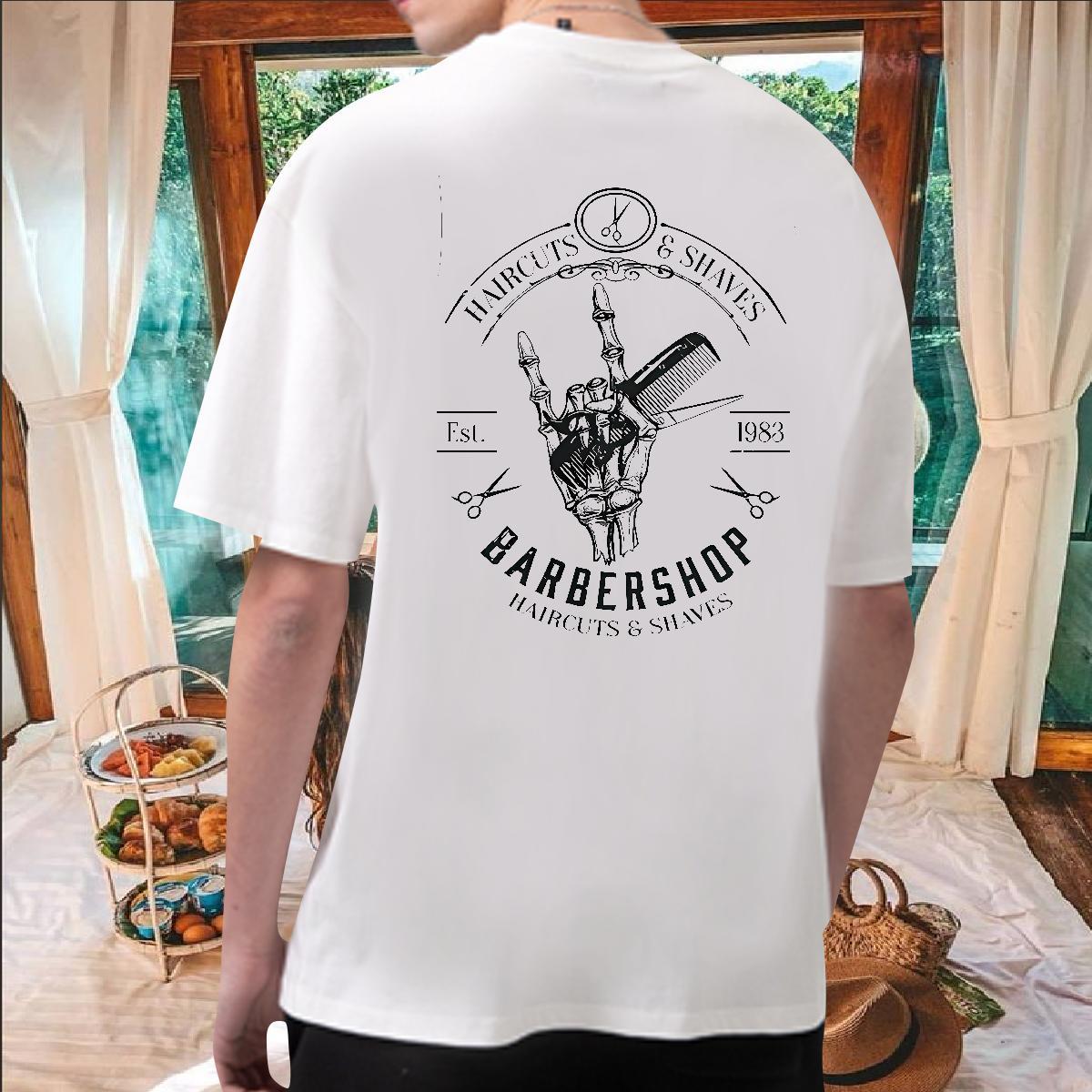 Designer Fashion Man T Shirts hands Tops Tees 230g Pure Cotton Spring Summer Loose Fit Cartoon Printing L-4XL Breathable Crew Neck Tshirt for Man Woma