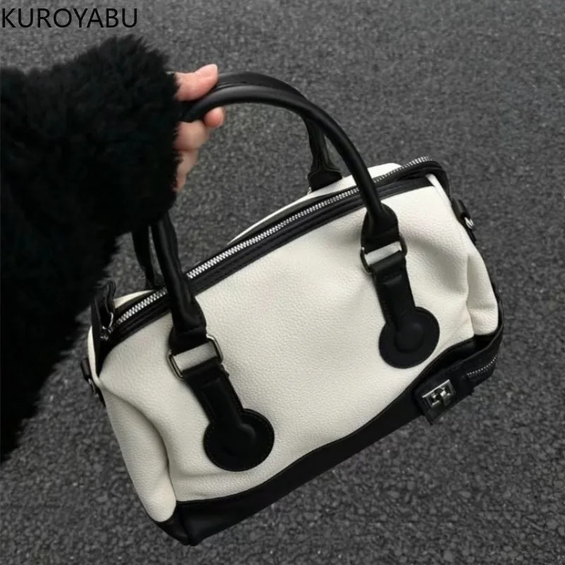 Womens Handbag Boston Vintage Shoulder Bags Large Capacity Crossbody Bag FashionSquare Bag High Quality Top-handle 240805