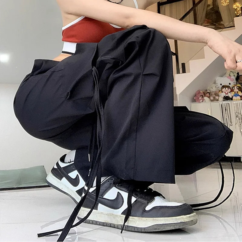 Patchwork Chiffon Shirt Casual Work Pants Two-piece Set Fashionable Female Student Pants Set Sports Suit Tracksuit 240807