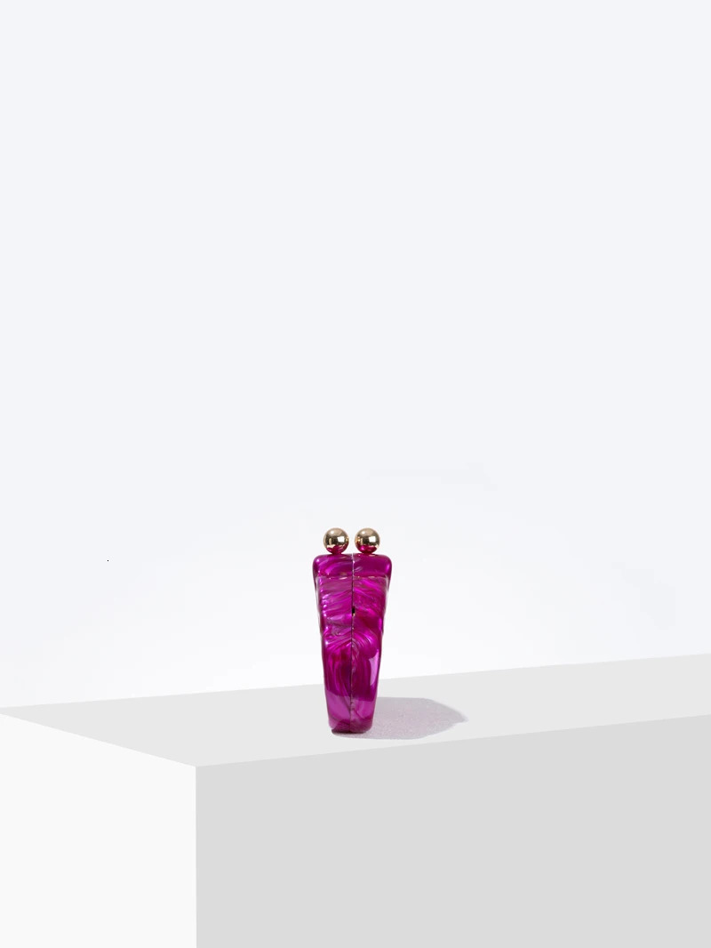 Shell clutch bag acrylic Purse womens wedding night party cute ivy pearl pink handbag 2024 summer 240806Z