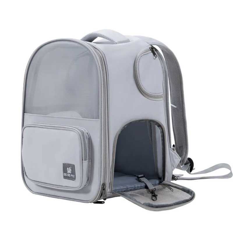 Cat Carriers Crates Houses Expandable Dog Carrier Bag Pet Double Shoulder Backpack Sturdy Frame Breathable Foldable Travel Dog Bag Fits 6kg Pets