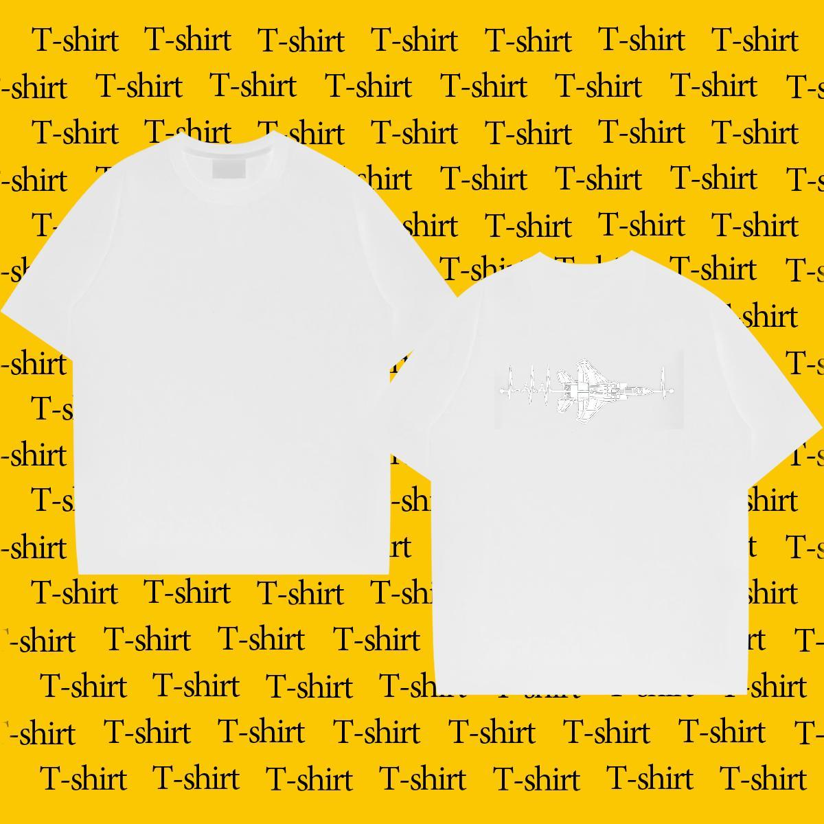 Designer T-Shirts letter Polos 100% Cotton 230g Street Cool Black White Short Sleeve Soft Tshirts
