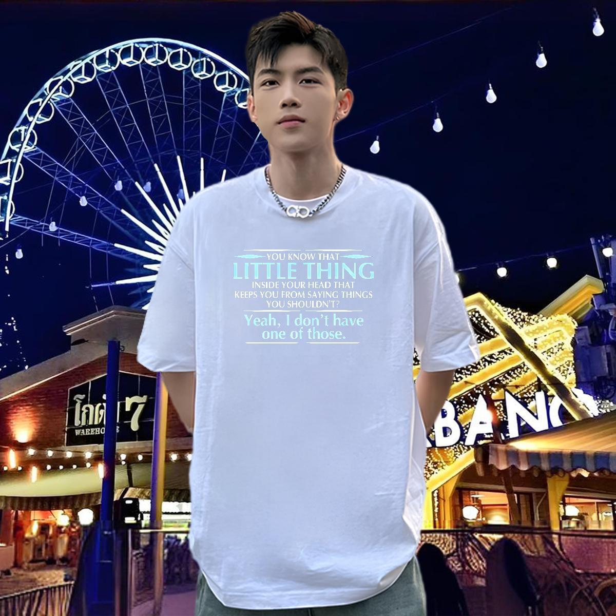 Customized Men T Shirts letter Tees Shirts 100% Cotton 230g Street Casual Loose Fit Black White Short Sleeve O-Neck Tshirts