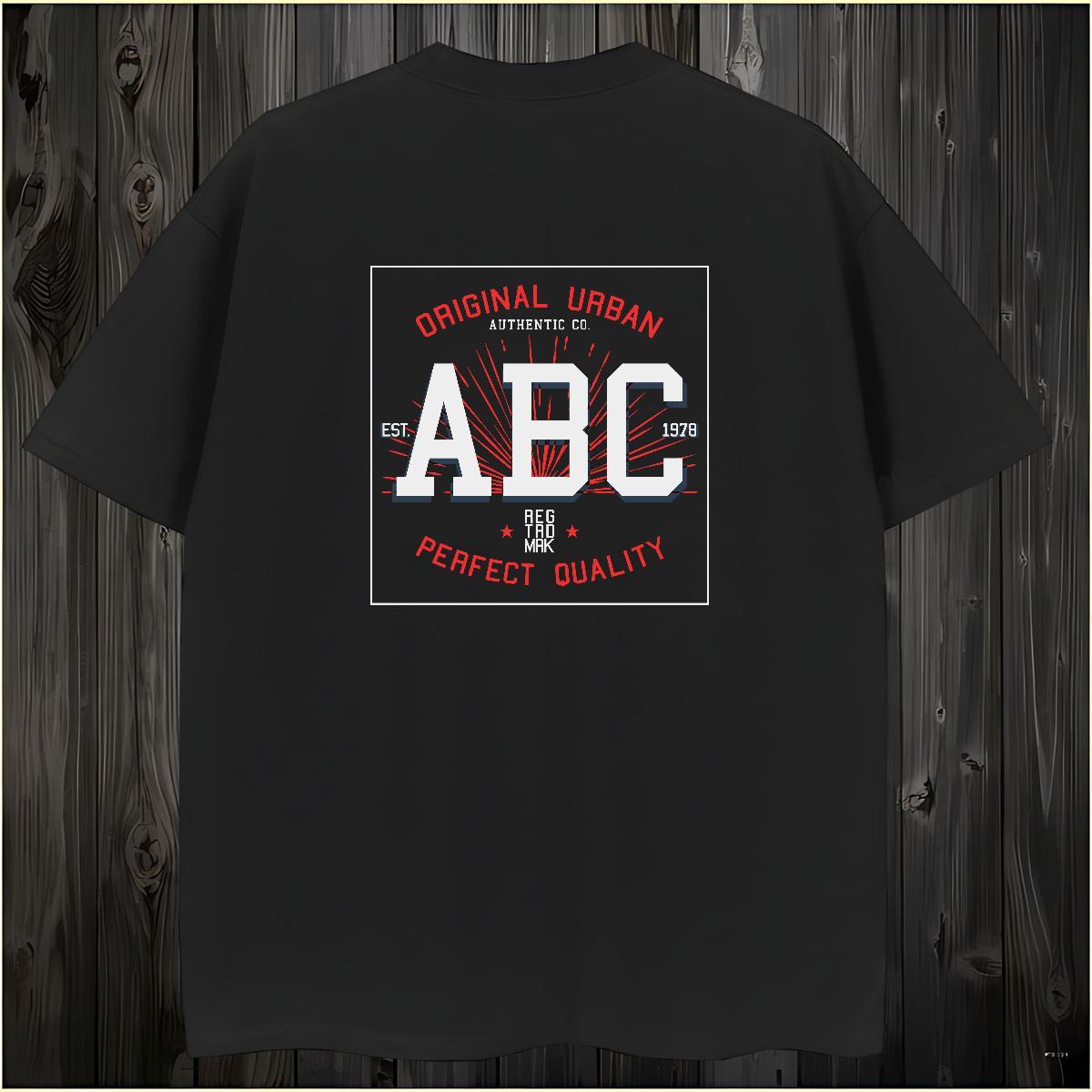 2024 New T shirt letter Tshirts 230g Cotton Street Unisex Custom Printed O Neck Short Sleeves Men Tees