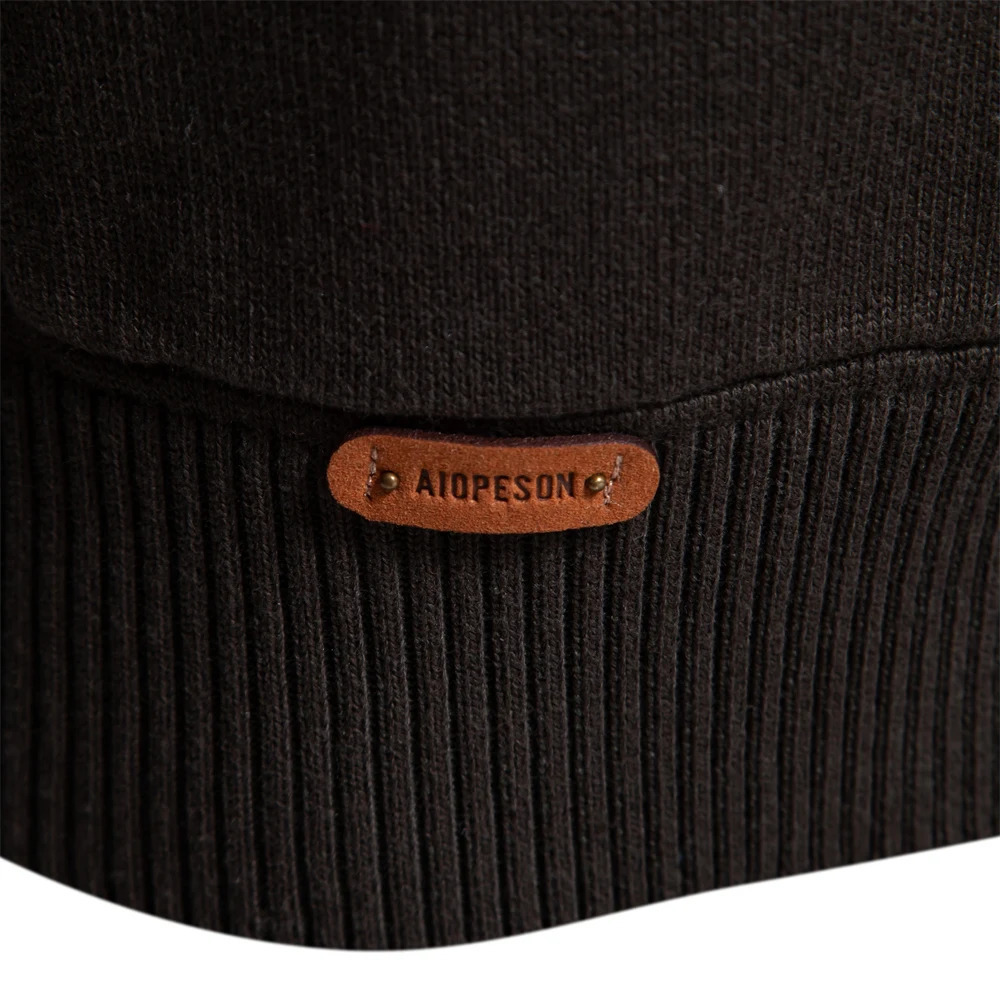 Winter Cotton Cardigan for Men Quality Mens Sweater Fashion Turn Down Collar Knitted Sweaters for Men 240816