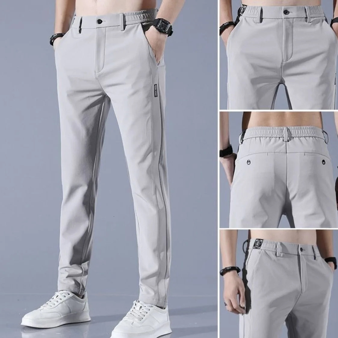 Men's Golf Pants : Breathable, Elastic, Ultrathin, Straight, Casual, Quick Dry, Sports Trousers