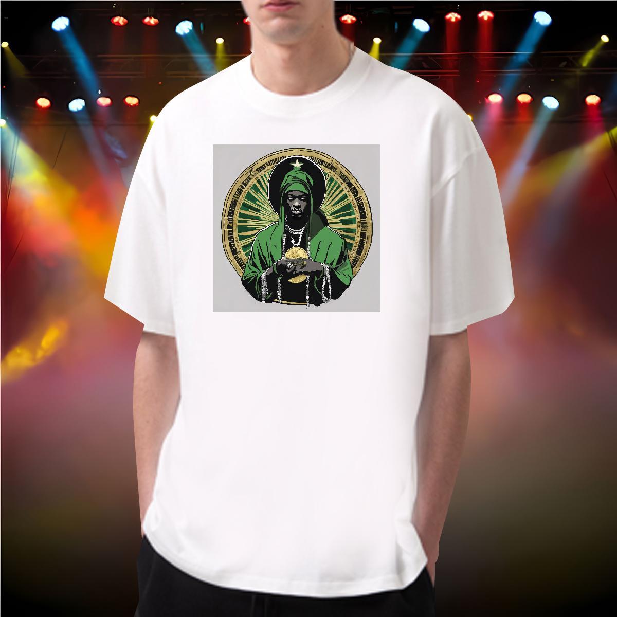 Fashion Design T Shirts Men green Tees 100% Cotton 230g Street Casual Cool Design Custom Print Oversized Pure Cotton Men Tops Tees