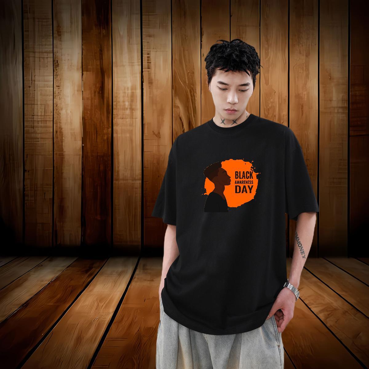 Classic Casual Mens T Shirts letter Tees Shirts 230g Pure Cotton Daily Wear Cool Design Anime Breathable Men Tops Tees