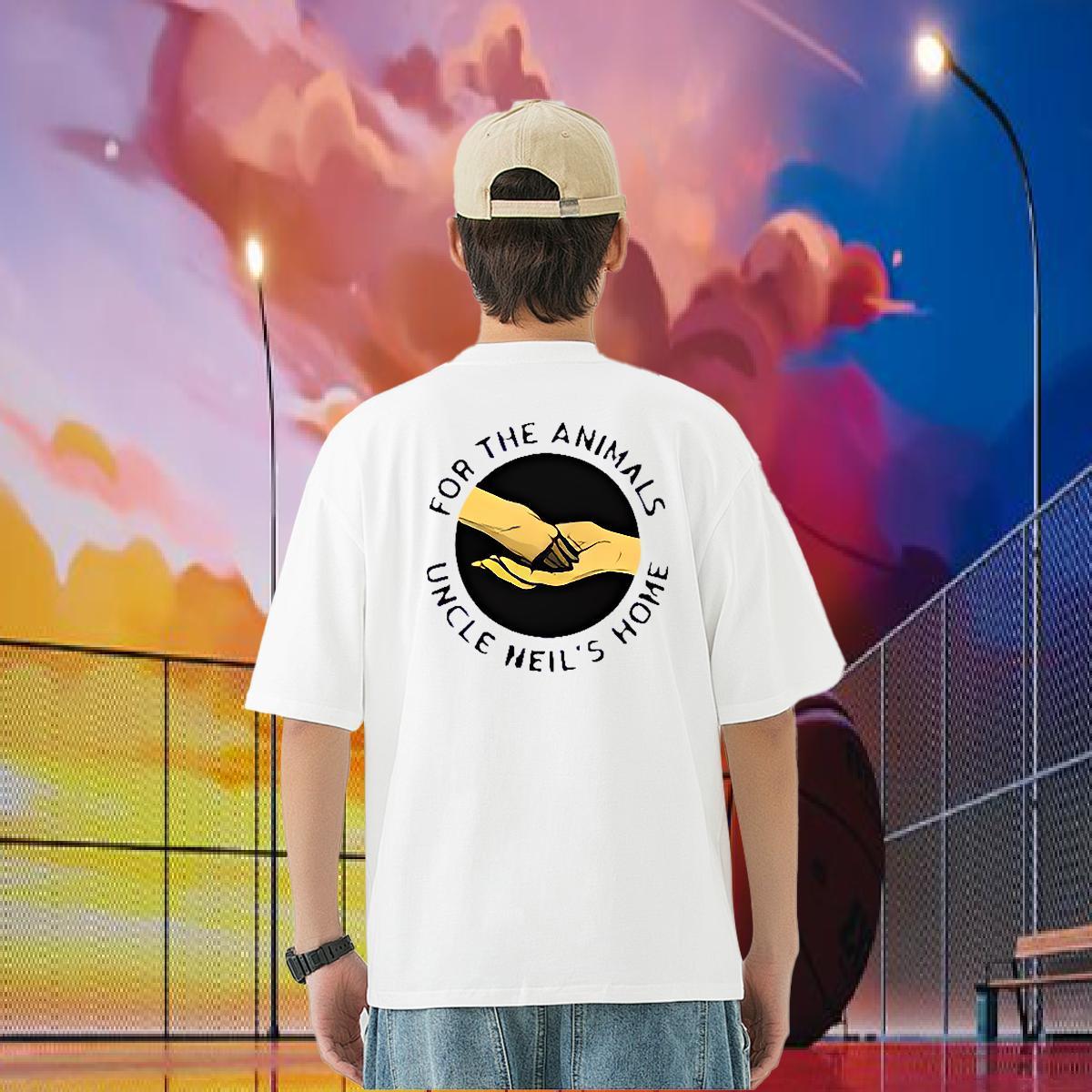Designer T shirt hands Tees Shirts 100% Cotton 230g Anime Printing Street Classic Custom Printed Short Sleeve O-Neck Tshirts