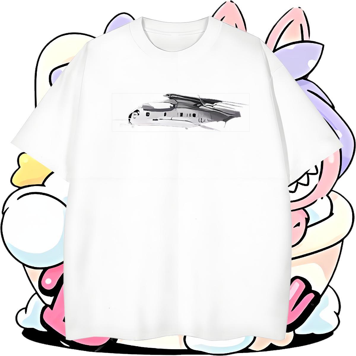 Fashion Designer T-Shirts for Men plane Polos 230g 100% Cotton Sports Casual Classic Custom Print Plus Size Round Neck Short Sleeve Men Tees