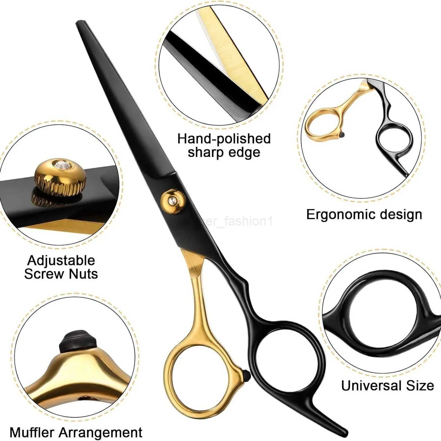 10pcs Hairdressing Scissors Set Hair Cutting Thinning Shears Set Professional Salon Stainless Steel Hair Scissors Barber ToolsXJ240807