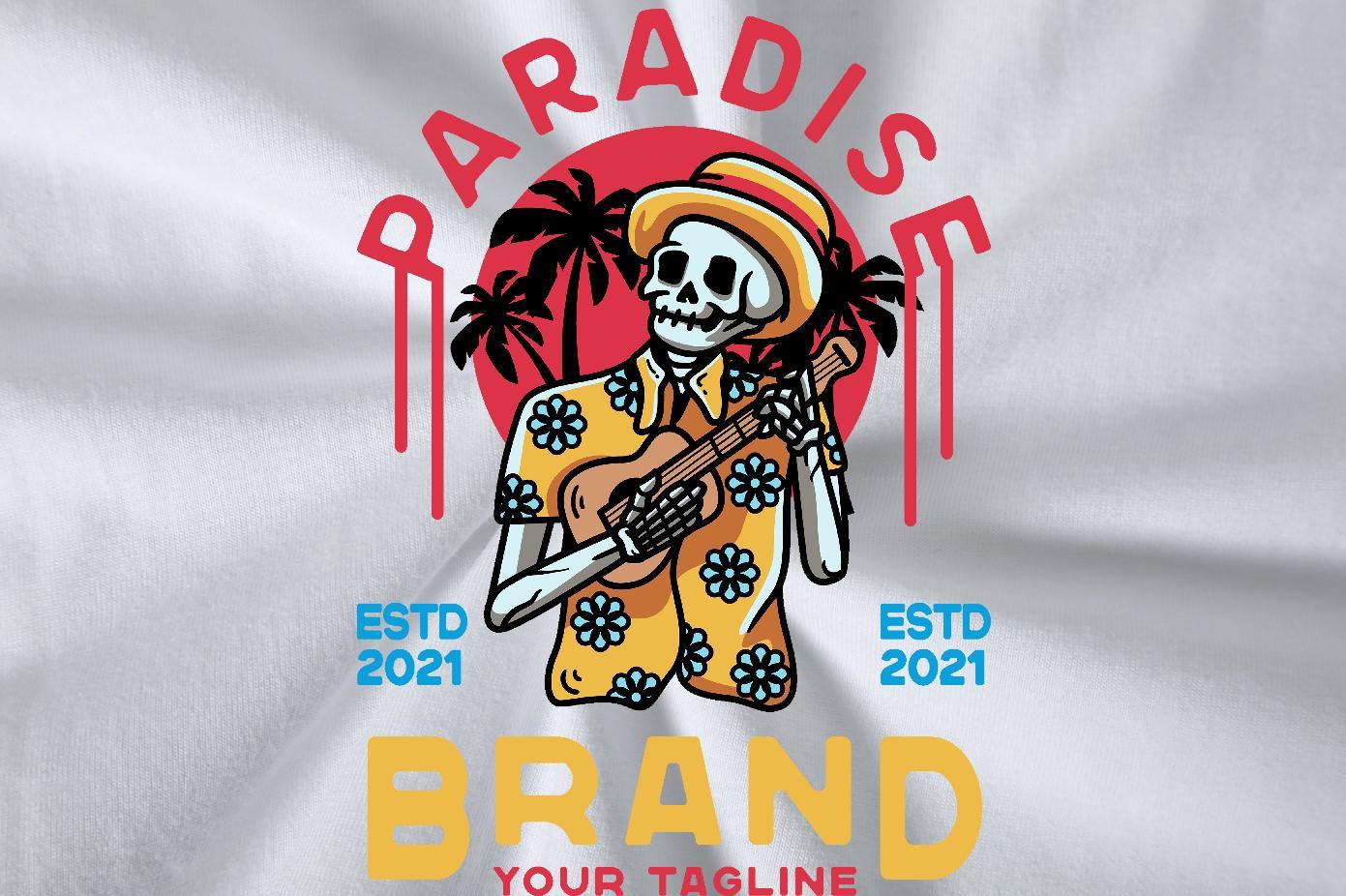 DIY T-Shirts skull Tops 230g Pure Cotton Casual Beach Free Shipping Anime Print Short Sleeve O-Neck Tshirts