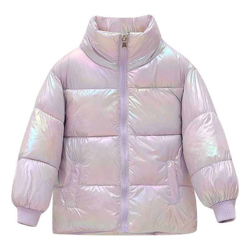 2023 Winter New Baby Thick Cotton Lined Jacket Boys and Girls Bright Face Cover Jacket Childrens Jacket X2411151