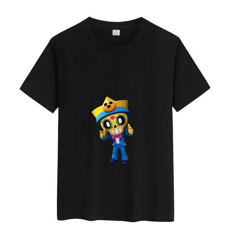 Summer l printing cosplay anime star childrens T-shirt clothing Leon Spike clothing cotton childrens clothing fun casual T-shirt topW240718
