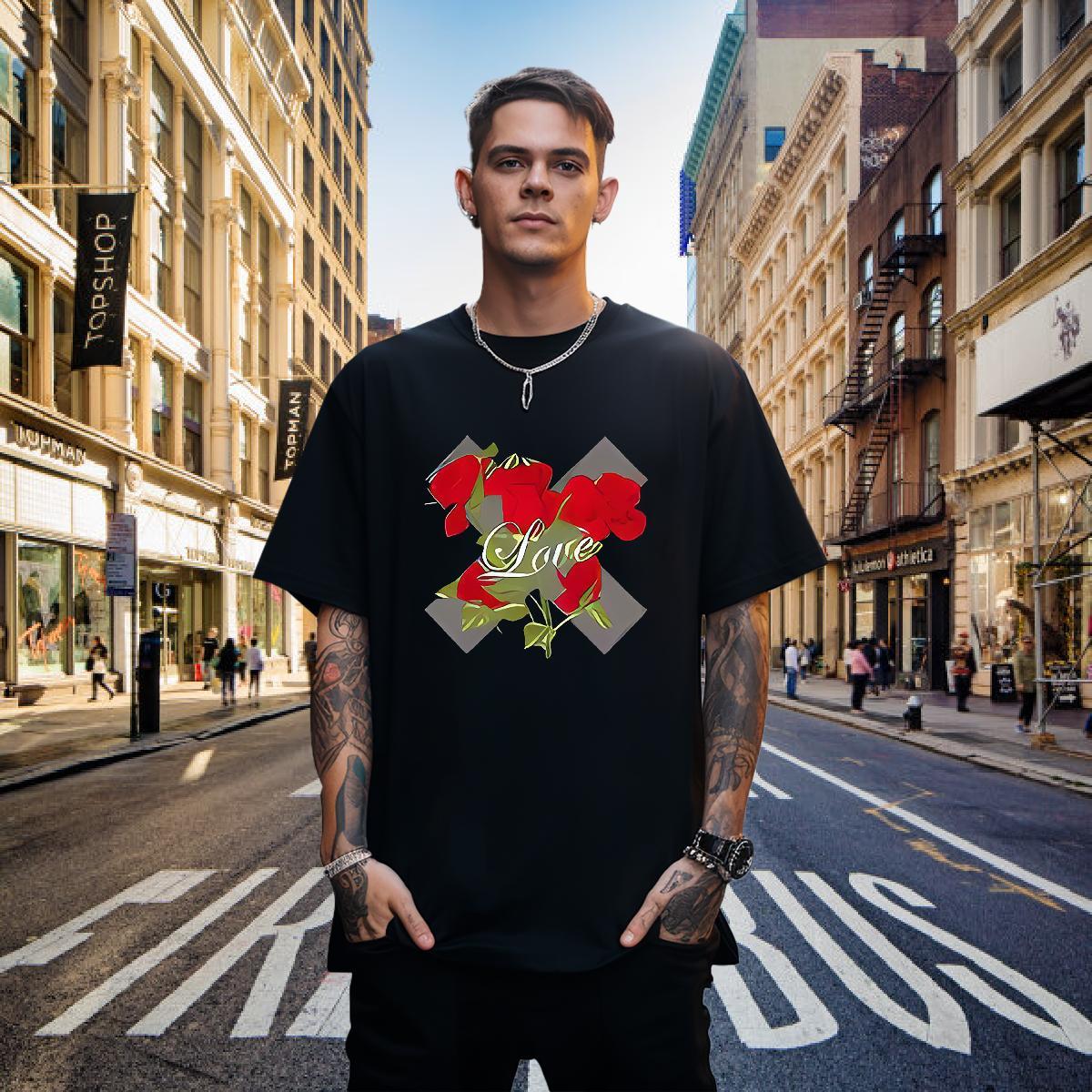 New Arrival Mens T Shirts letter Top Tees 230g Cotton Sport Soft Customized Breathable Crew Neck Men Tees