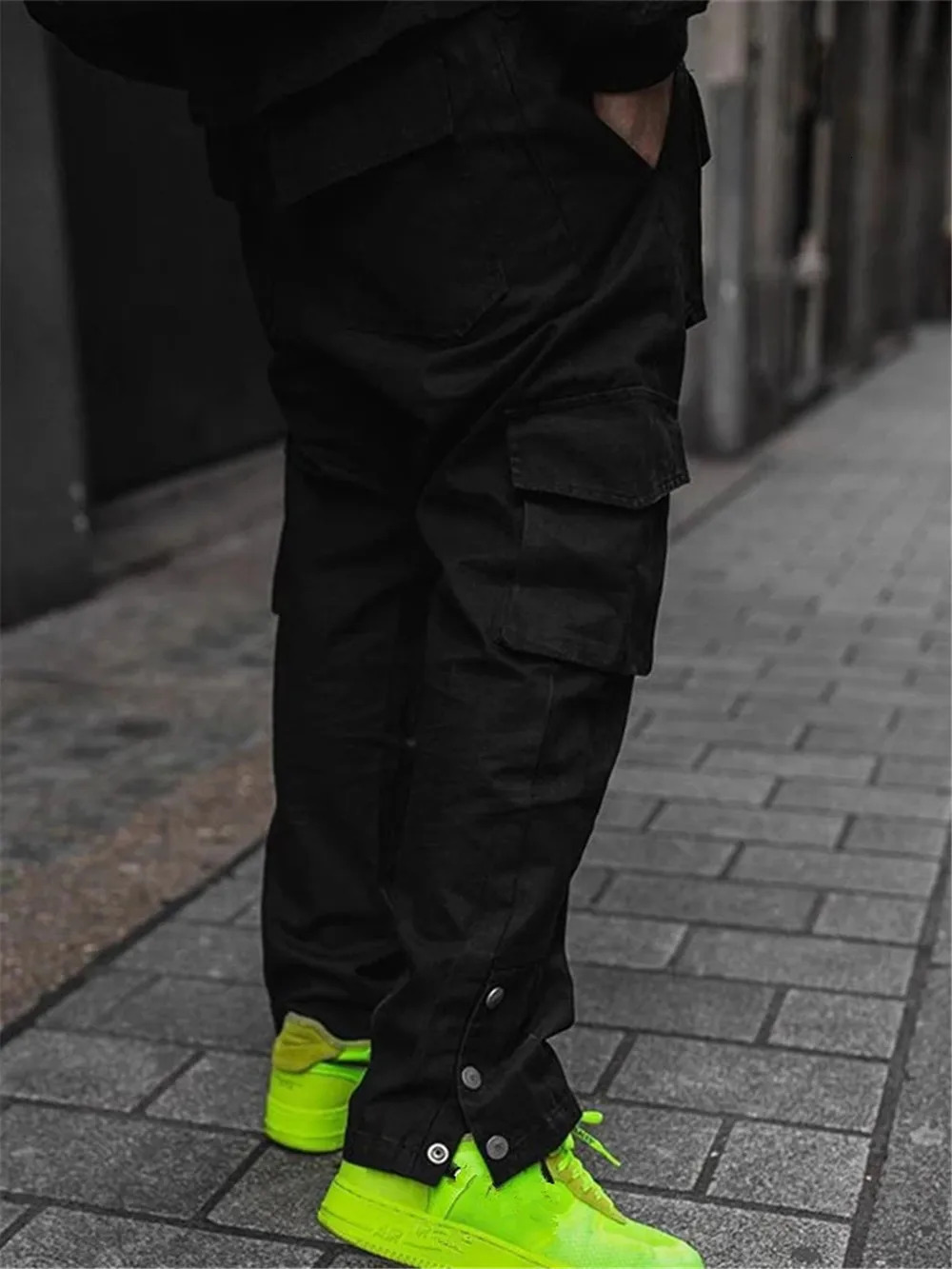 Cargo Pants Men Hip Hop Streetwear Jogger Pant FashionTrousers Gyms Fitness Casual Joggers Sweatpants 240806