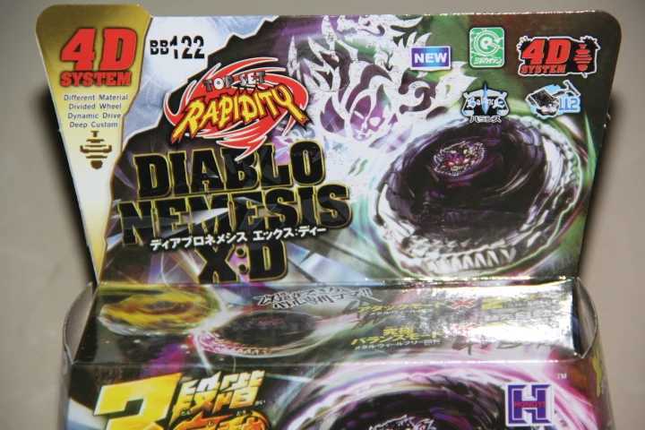 Spinning Top Nemesis Metal Fury 4D BB122 Legends Hyperblade Toy Launcher Set For b-daman peonza Y240803