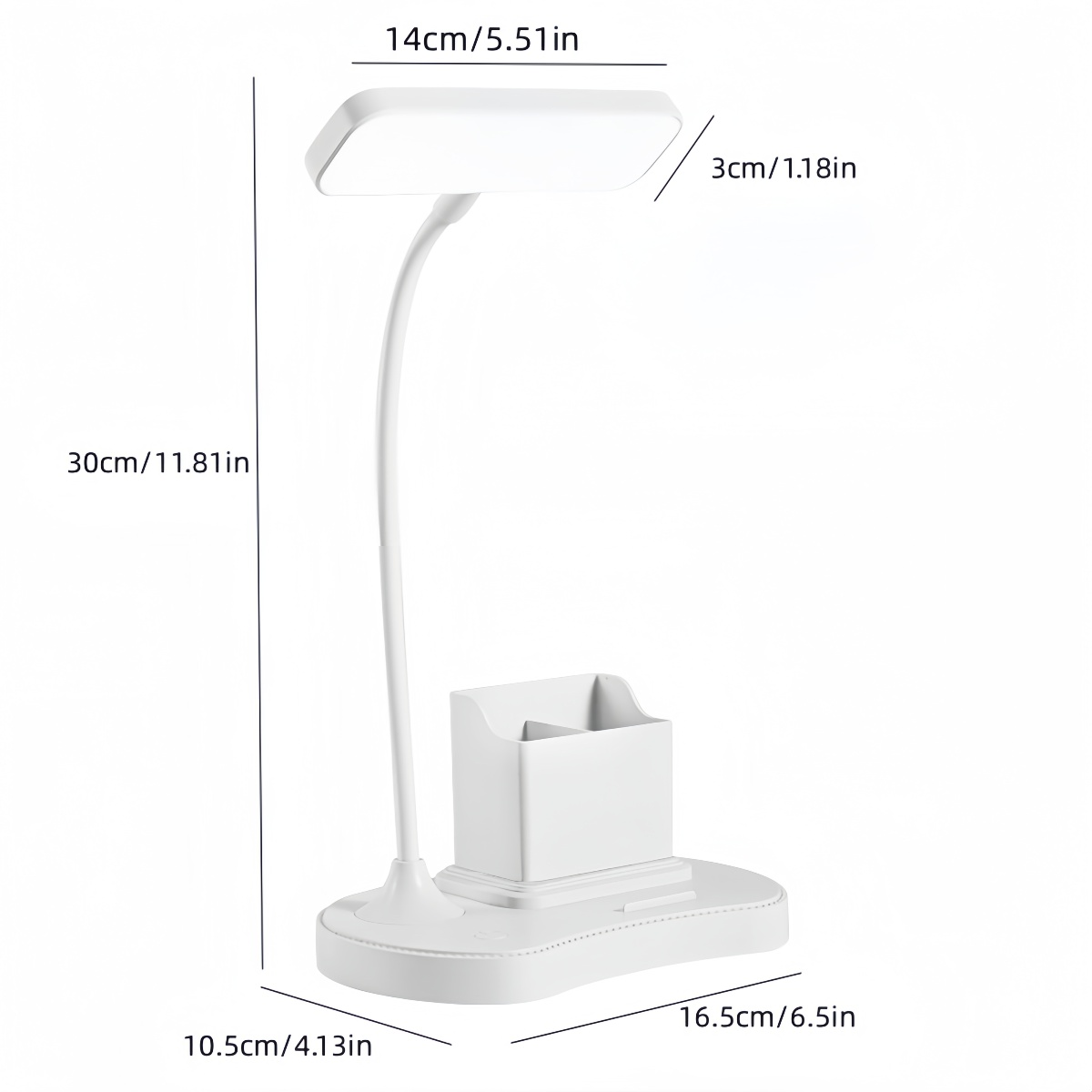 Eco-Friendly USB Powered LED Table Lamp with Switchable Lighting Colors Ideal for Study and Work Areas