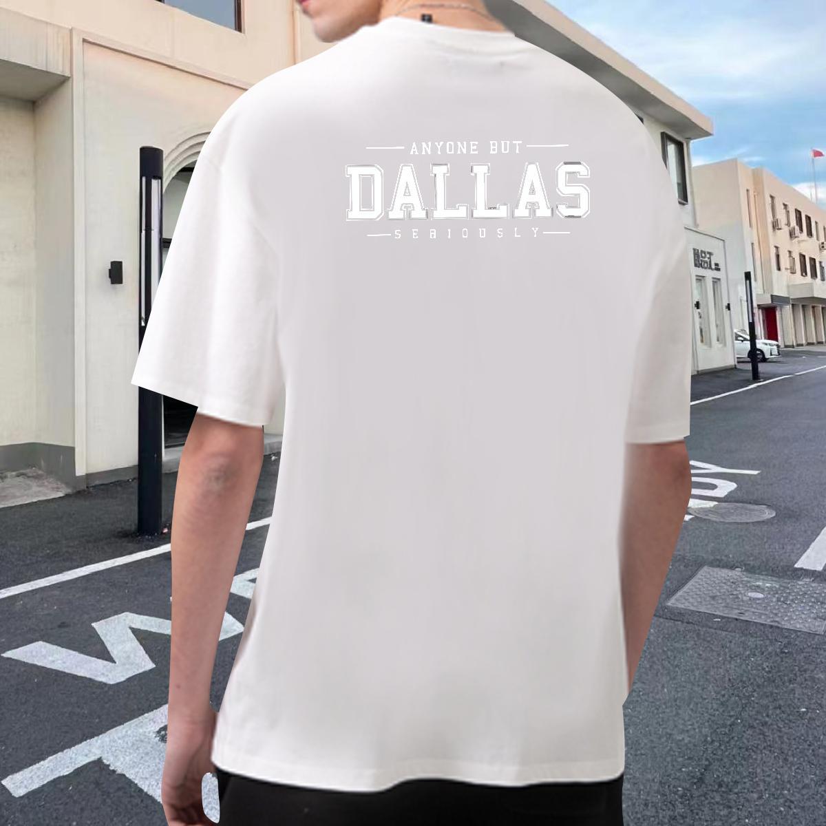 Custom T Shirt For Man letter Clothes 230g Cotton Street wear Hip Hop High Quality Cartoon Printing L-4XL Crew Neck Breathable Tshirt for Man Woman