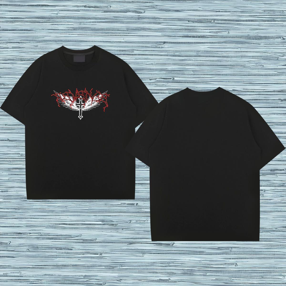 DIY Customized T Shirt For Man skull Tops 100% Cotton 230g Beach Soft Customized Print Crew Neck Men Tees
