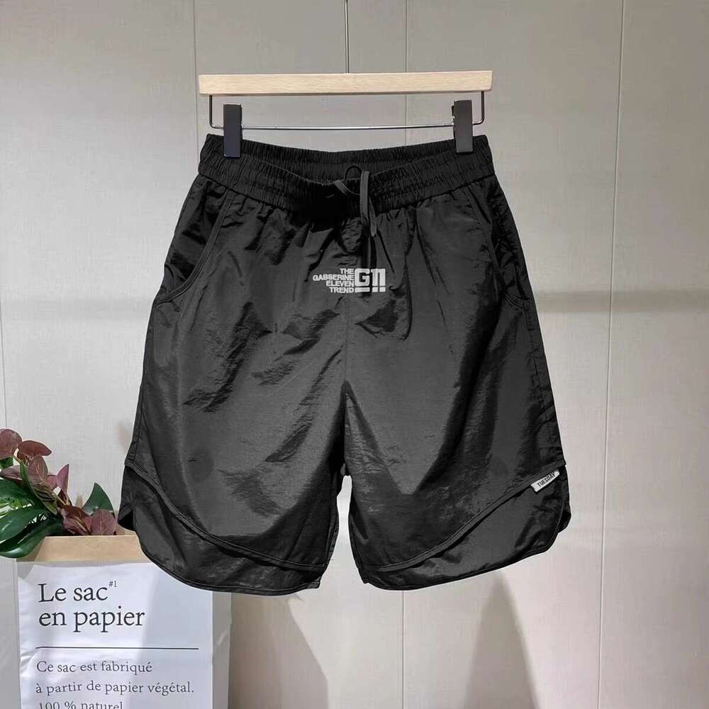 2024 Summer Shorts Quick Dry Straight Sports Trendy Loose Versatile Casual Capris Beach Pants Men's