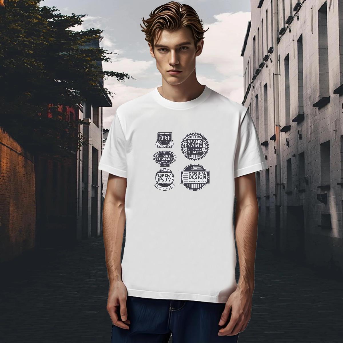 Fashion Casual T Shirts Men letter Tee Shirt 230g Pure Cotton Street Wear Loose Cartoon Printing L-4XL Breathable Crew Neck Couples T Shirts