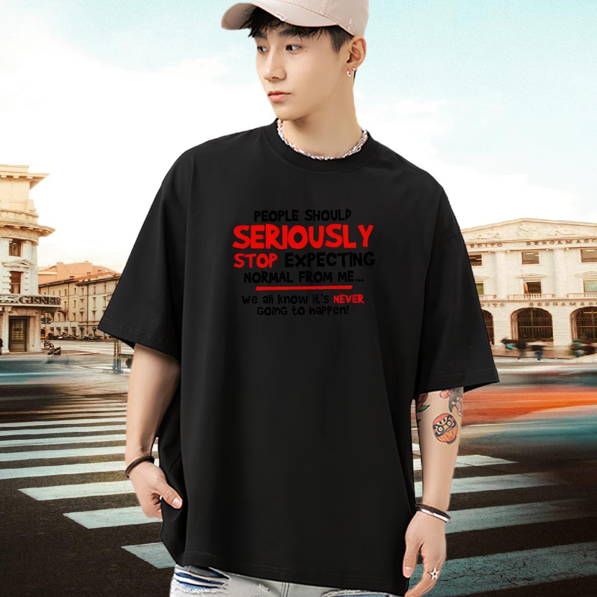 Factory Direct T shirt letter Clothes 230g Cotton Sport Soft Plus Size Custom Round Neck Short Sleeve Mens Tshirts