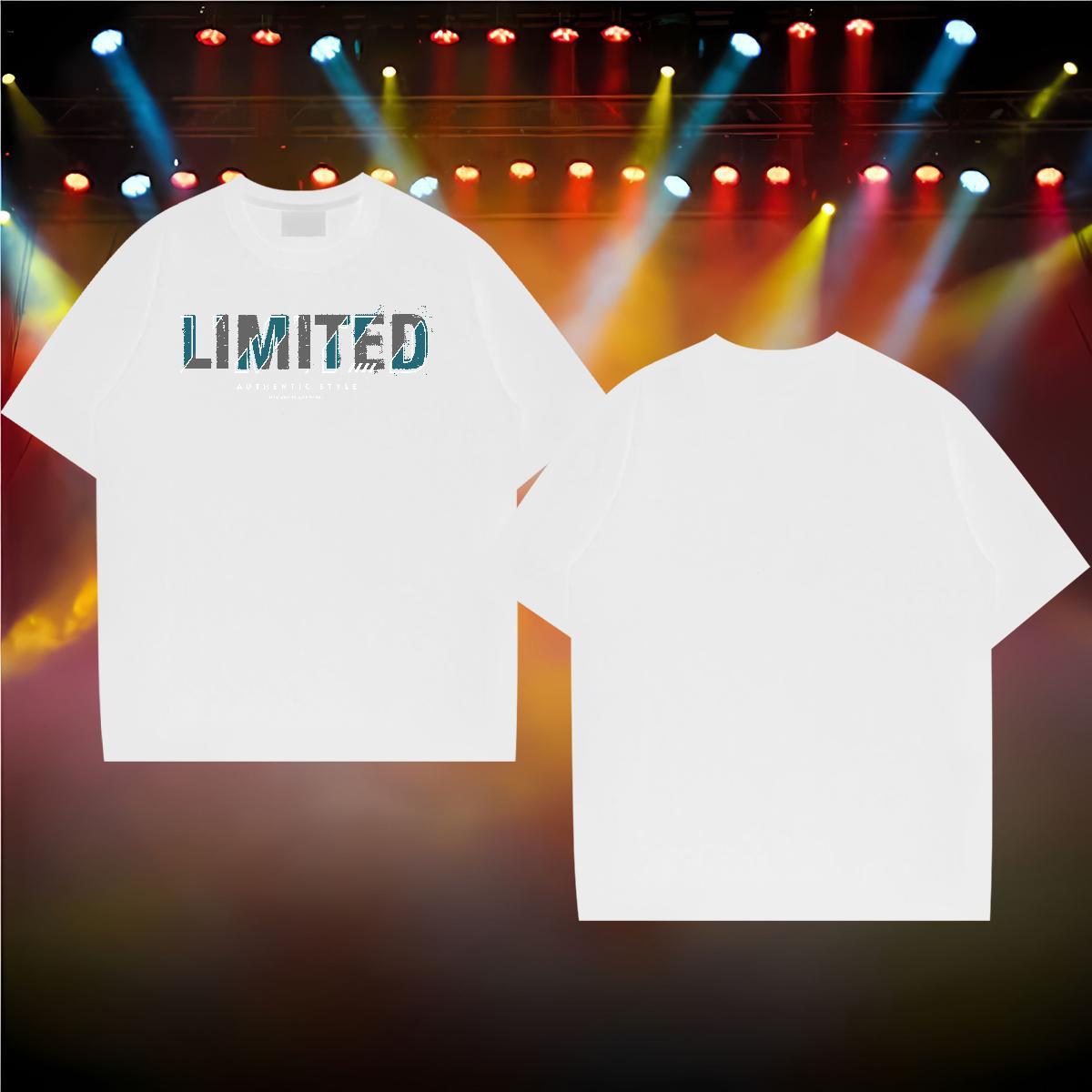 Casual New Mens T Shirts letter Tops Shirt 230g Pure Cotton Hip Hop Street Wholesale Cartoon Printing L-4XL Crew Neck Men Clothes T-Shirt