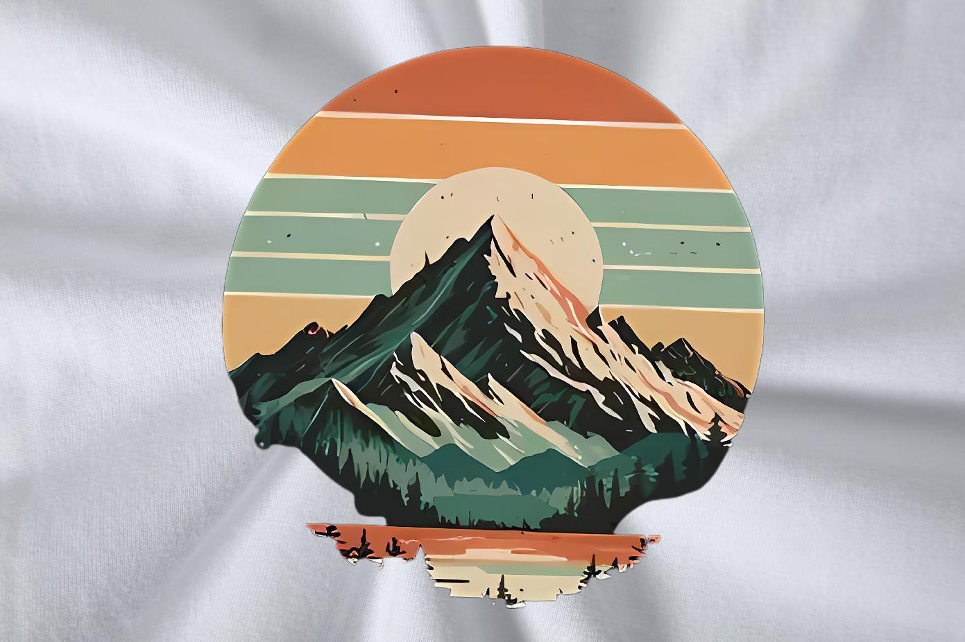 DIY Customized T-Shirts mountains Tees 230g Cotton Summer Casual TOP Quality Cartoon Printing L-4XL Short Sleeve Soft Tshirt for Man Woman