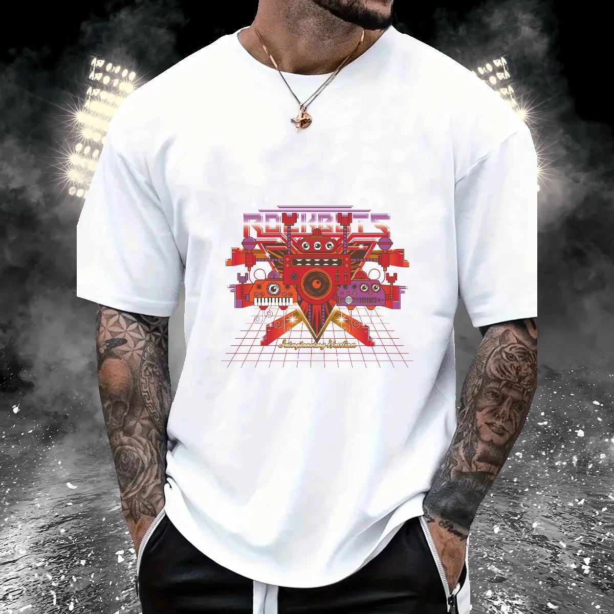 New Arrival Mens T Shirts technology Tees 230g Cotton Home Outdoor Cool Design DIY Printed Breathable Short Sleeve Men Tees
