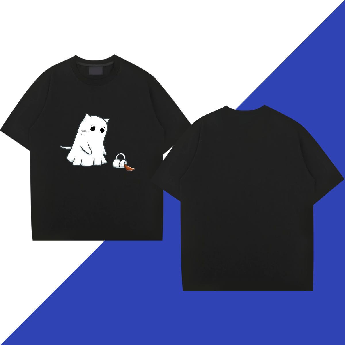 Stylist T shirt skull Tops Shirt 100% Cotton 230g Hip Hop Street TOP Quality DIY Printed Breathable Crew Neck Men Tops Tees