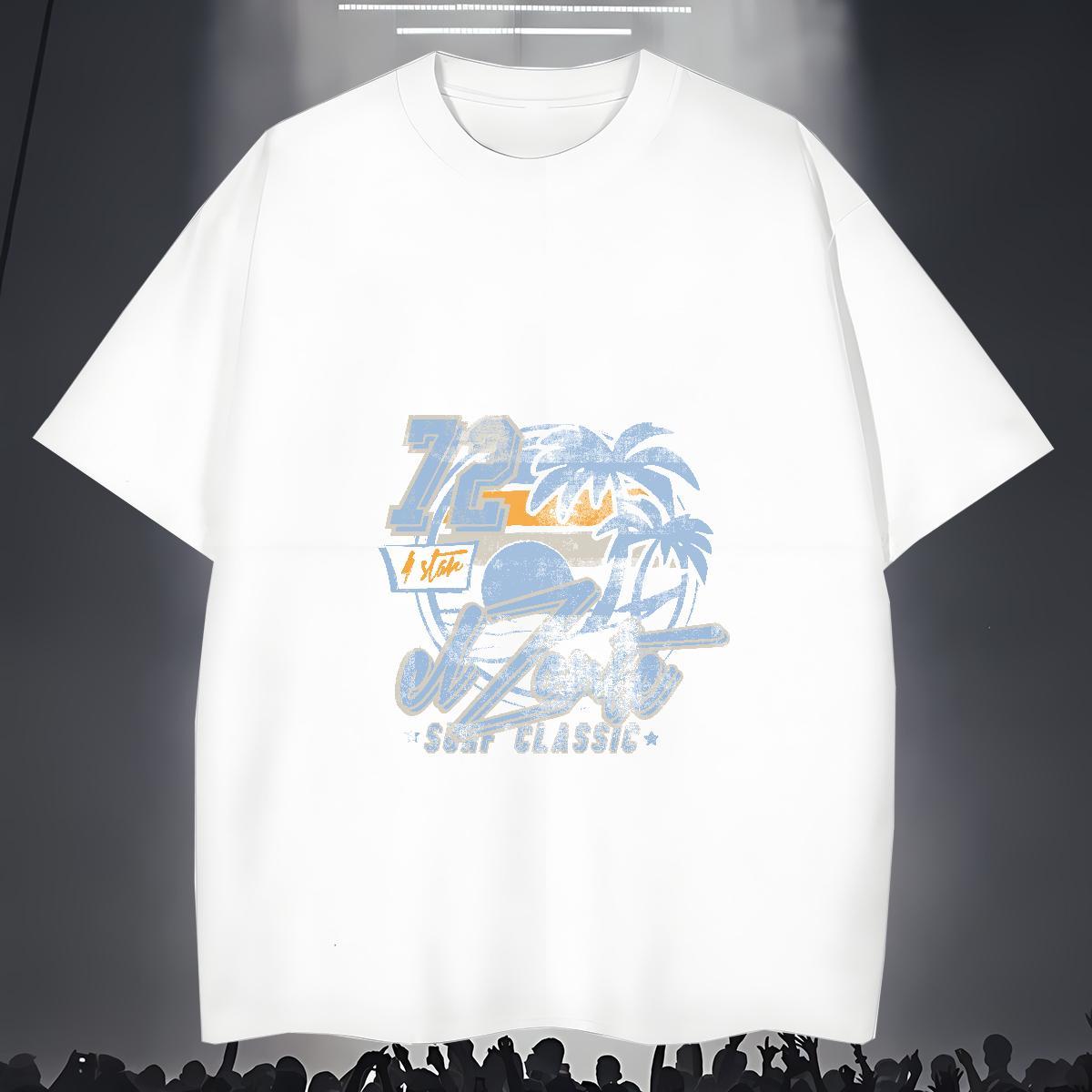 2024 New Mens T Shirts tree Tee Shirt 230g Pure Cotton Casual Wholesale Plus Size Custom Breathable Crew Neck Men Clothes T-Shirt