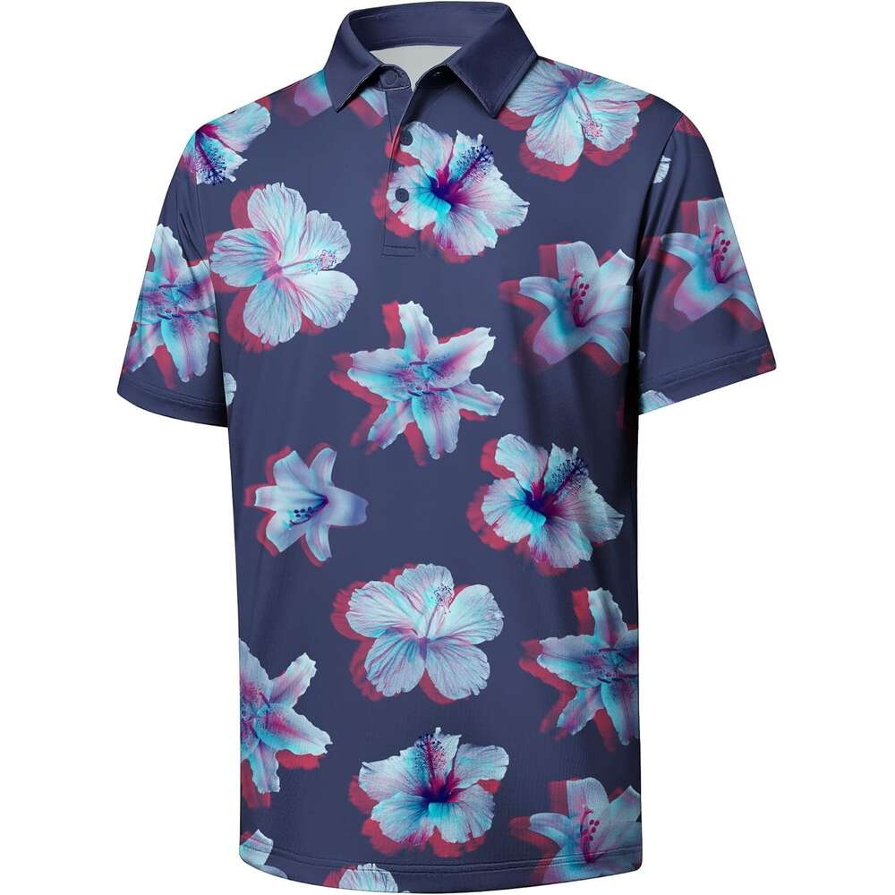 Fashion Mens Polo shirt Golf Polo Short Sleeve Performance Moisture-Wicking Cationic Casual Sports Tennis Shirt Polos shirts tshirt Casual tops summer