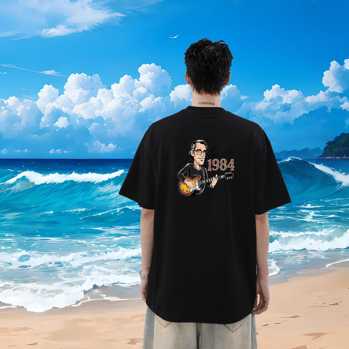 Fashion Design T shirt letter Polos 230g 100% Cotton Casual Daily Wear Classic Oversized 3XL 4XL Crew Neck Men Tees