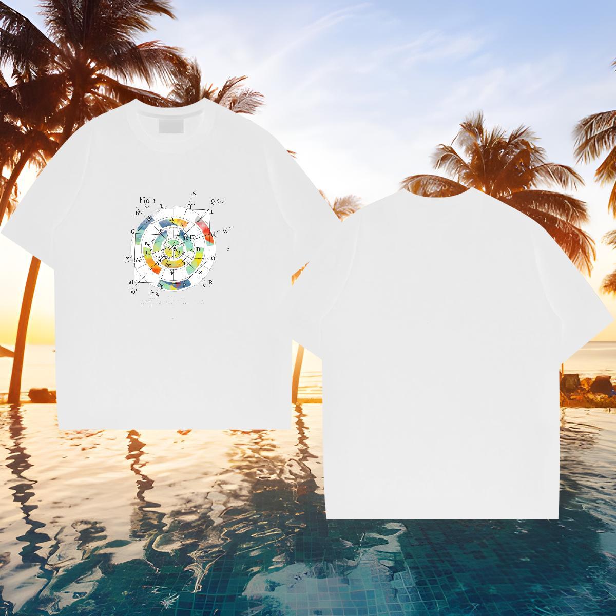 Classic Casual T Shirts Men math Wear 100% Cotton 230g Sport Comfortable Customized Breathable Short Sleeve Tshirt for Man Woman