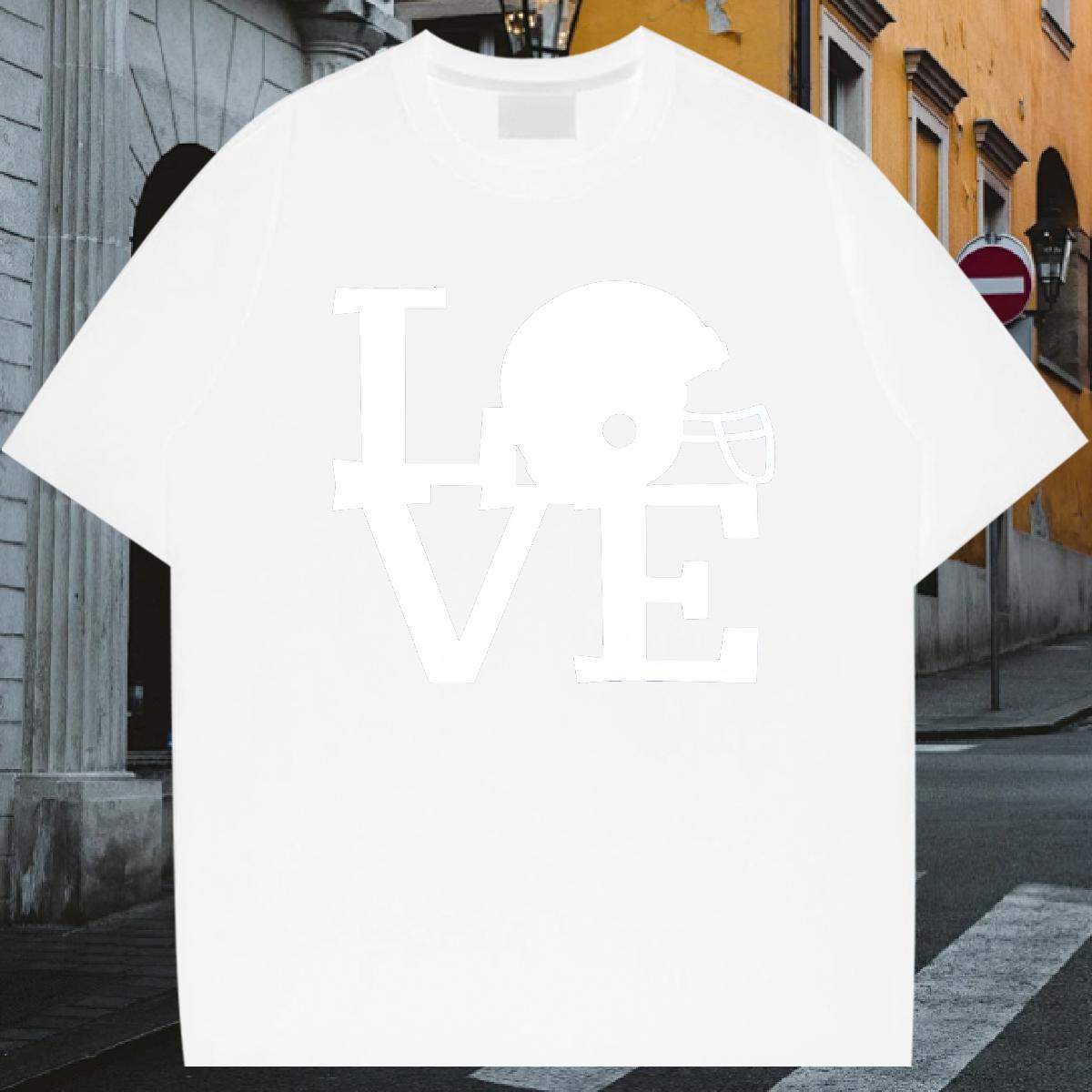 DIY Customized T-Shirts for Men letter Wear 230g Cotton Outdoor Soft Custom Print Oversized Round Neck Short Sleeve Tshirts