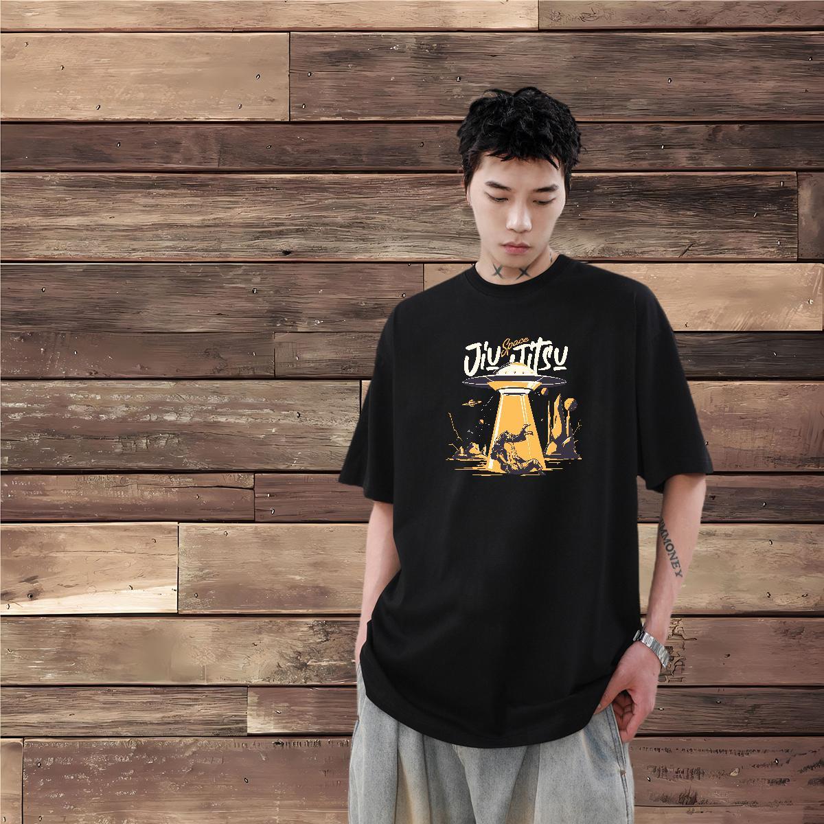 Wholesale T Shirt For Man ET Clothes 100% Cotton 230g Spring Summer Free Shipping Custom Printing Pure Cotton Men Tops Tees