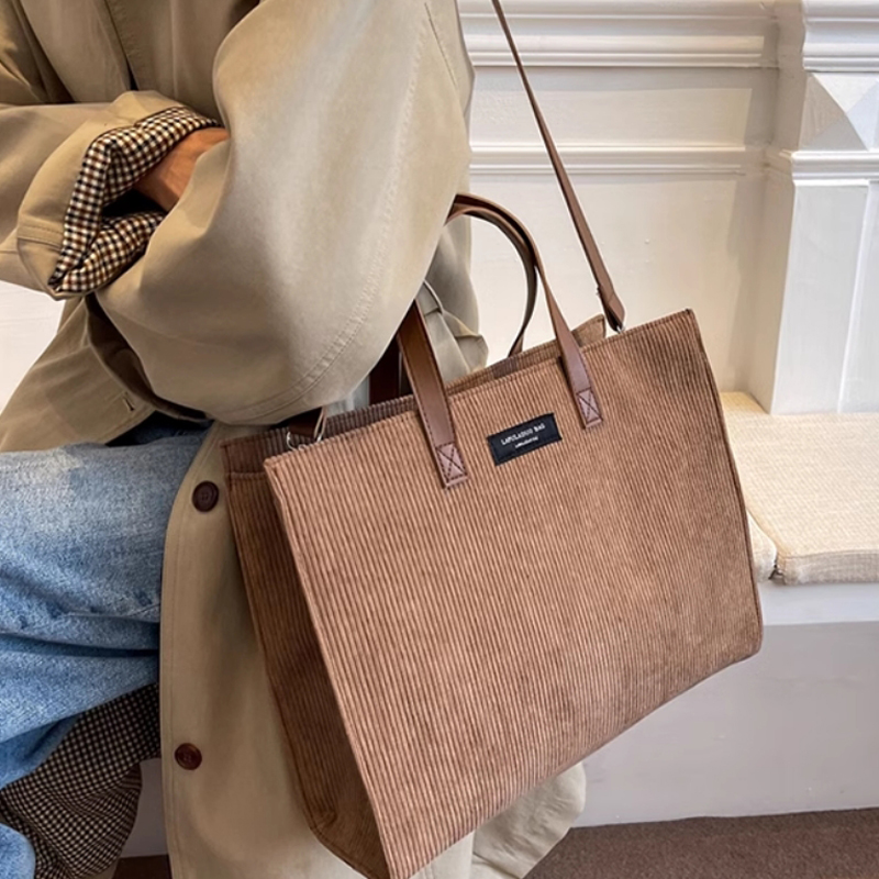 HBP Shoulder Crossbody Bag Large Capacity Fashion Bag Handheld Tote Bag Velvet Material Shopping Bag Women Handbag Plain Color Leather Shoulder Strap