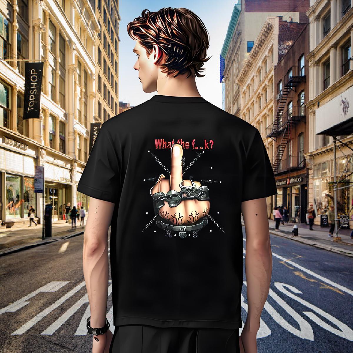 Wholesale T Shirts Men hands Tops Tees 230g 100% Cotton Casual Daily Wear Free Shipping Custom Printed Breathable Short Sleeve Men Tops Tees