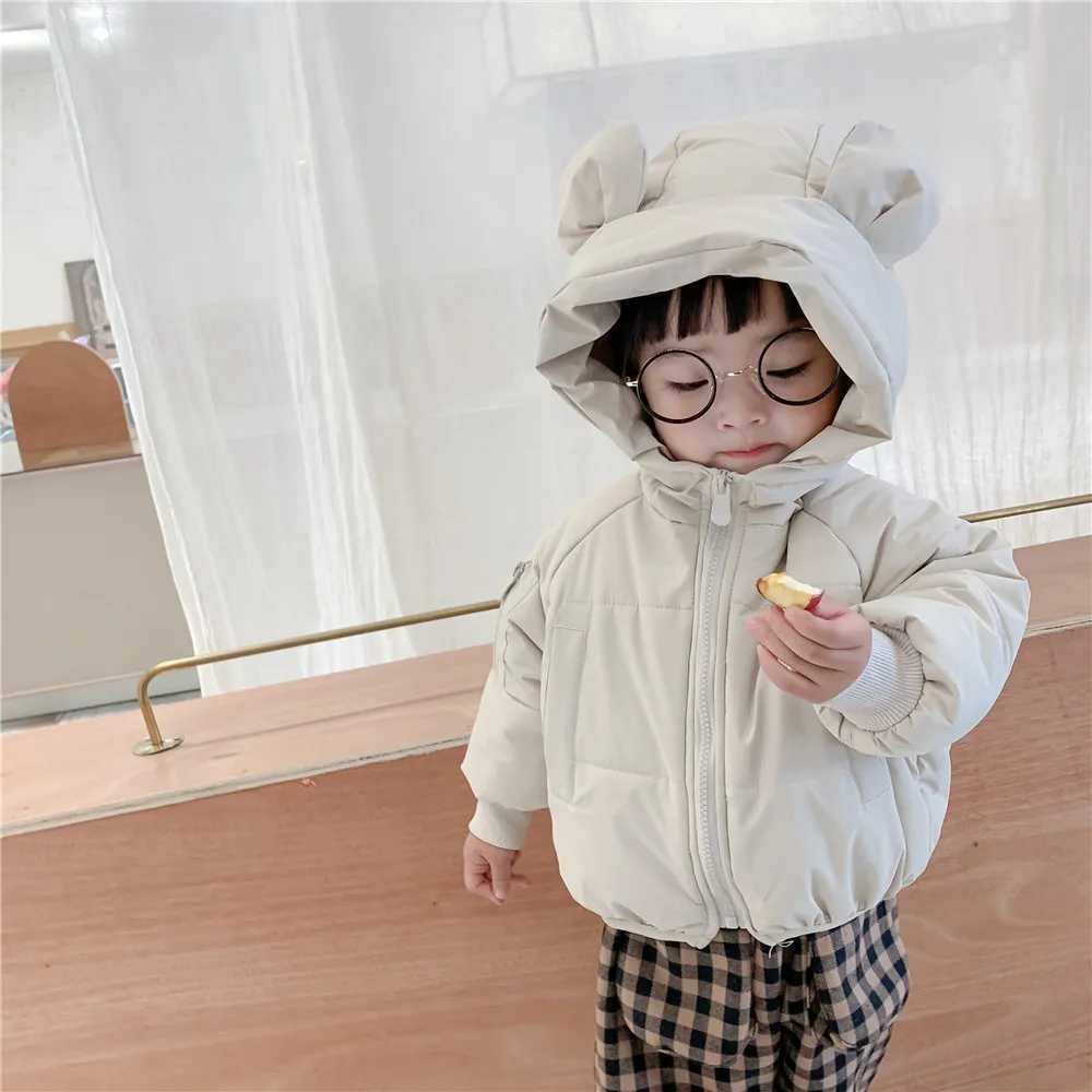 2023 Winter Clothing Childrens Coat Cotton Clothing Korean Boys and Girls Thick Windproof Jacket Warm Jacket X2411151